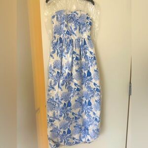 Brand New with tags Sachin & Babi Isabeau Floral Gown - Powder Azure Fields